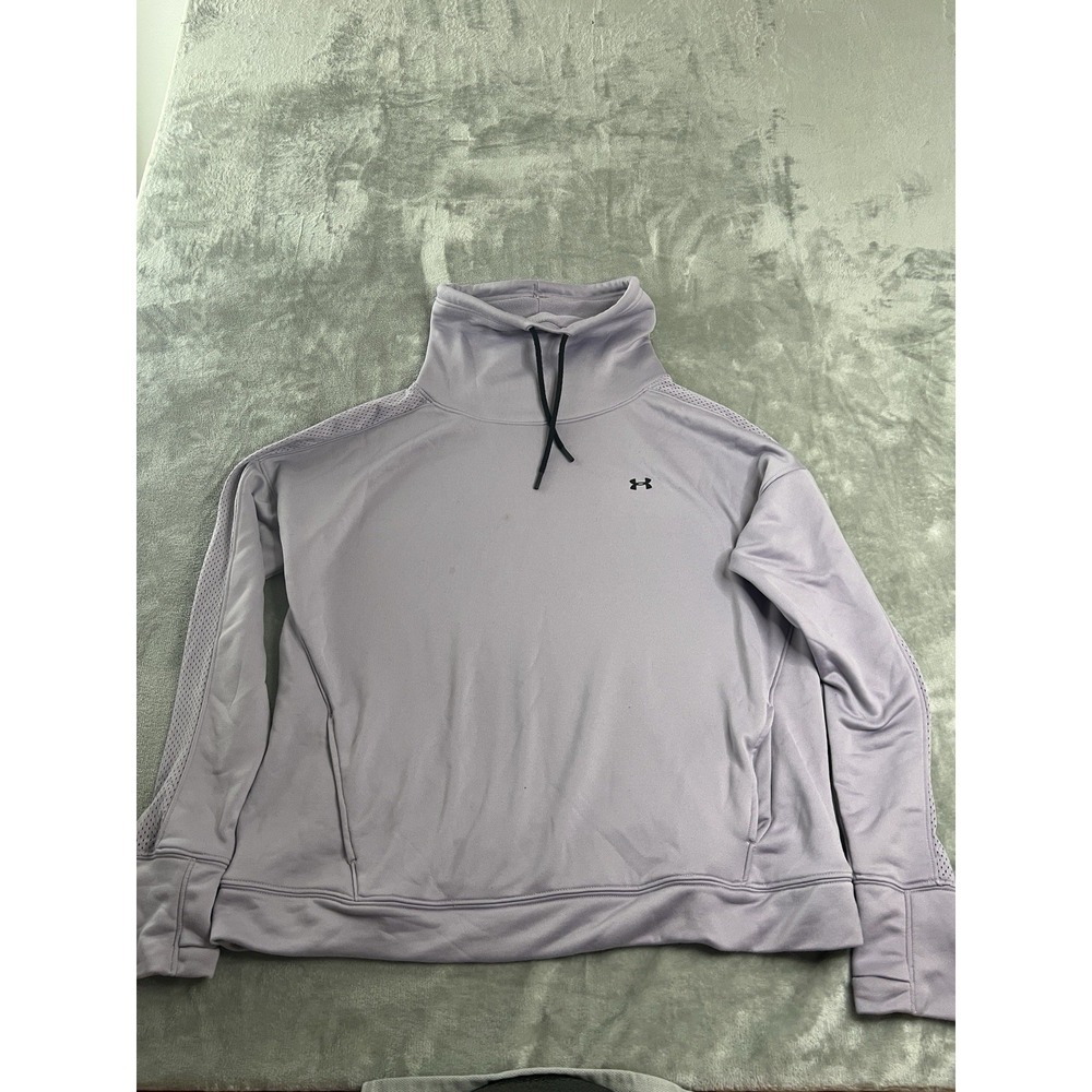 Under Armour Womens Jacket  XL Purple Loose Fit Performance Pullover